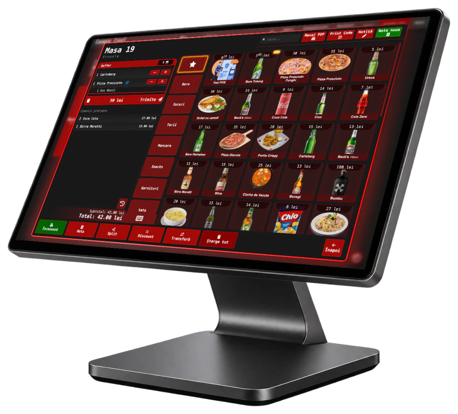 Terminal POS Chappa cu interfața de vânzare deschisă