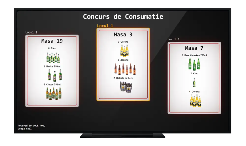 Chappa POS live contest on TV screen