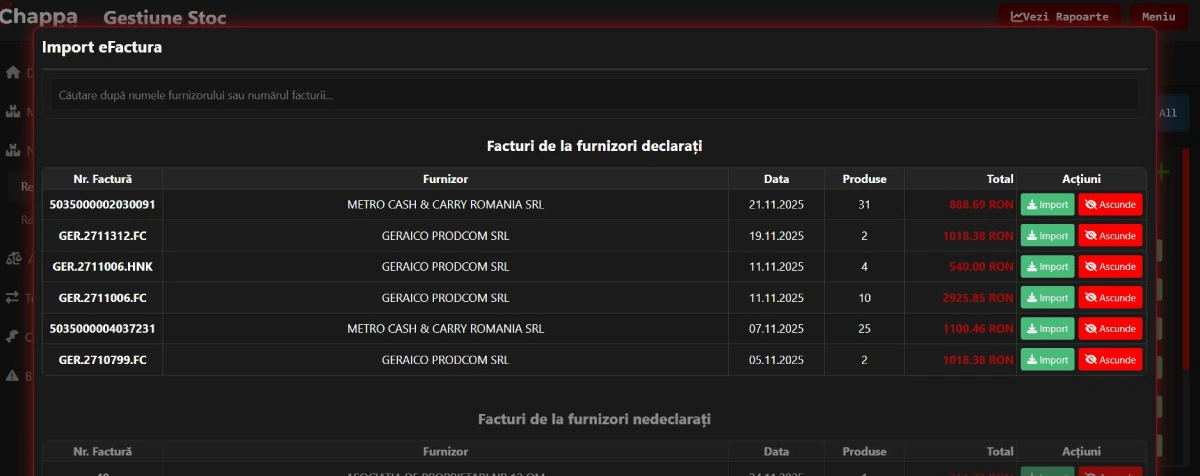 NIR Automat e-Factura - Sistem inteligent de gestiune stoc
